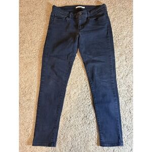 Levis Jeans Women's Size 29 711 Skinny Black Mid Rise Preppy